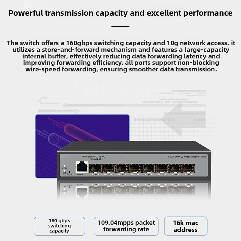 8-Port 10 Gigabit Ethernet swi - Sfp+ 10G Managed Switch 8 Port recension och pris