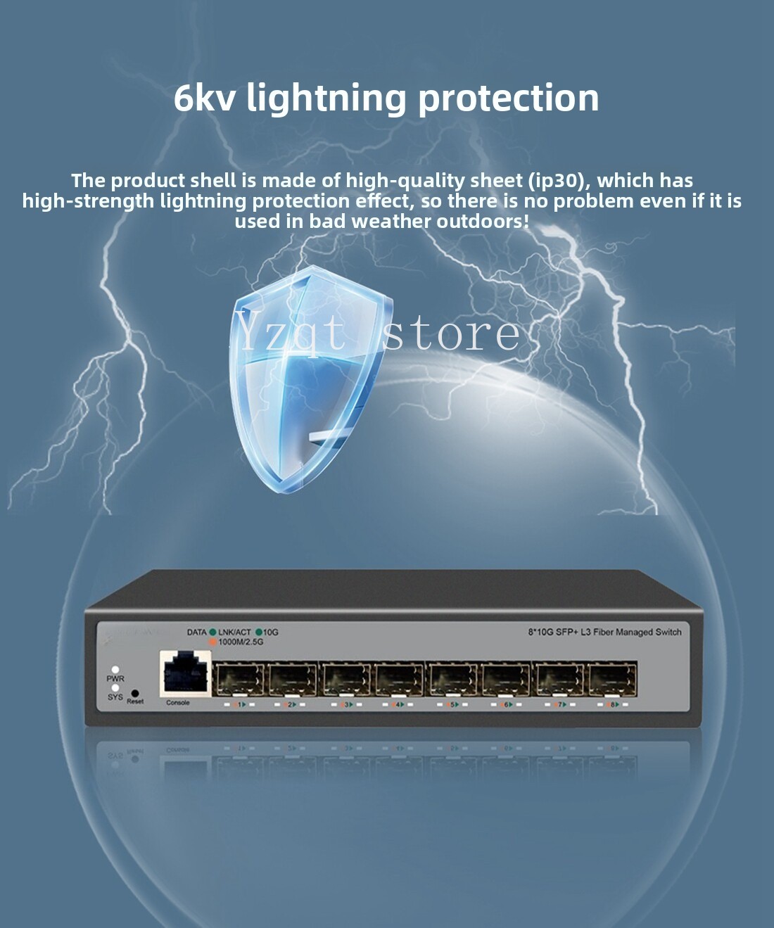 8-Port 10 Gigabit Ethernet swi - Sfp+ 10G Managed Switch 8 Port recension och pris