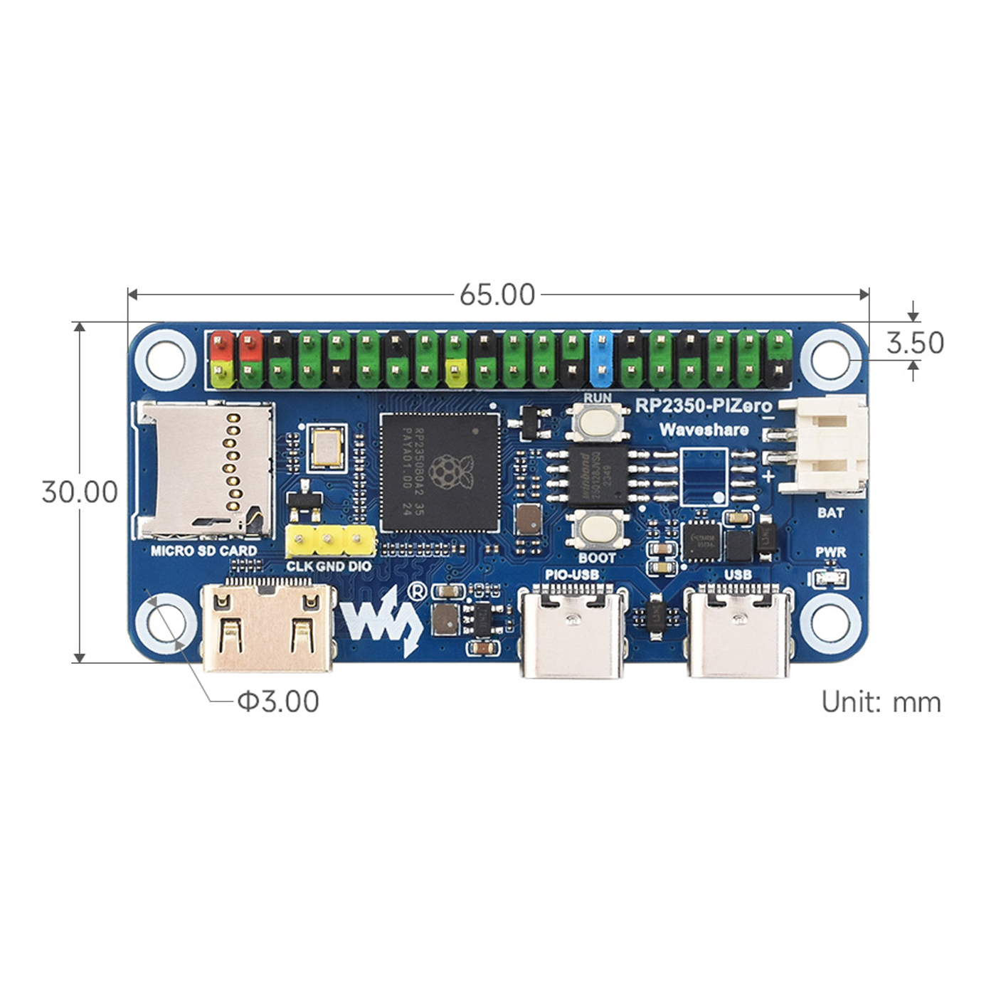 Waveshare RP2350-PiZero Develo - Turing Pi 2 recension och pris
