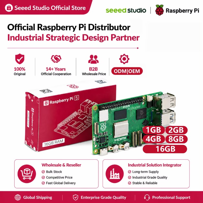 Wholesale Product Original 5 D - Raspberry Pi 5 8Gb recension och pris